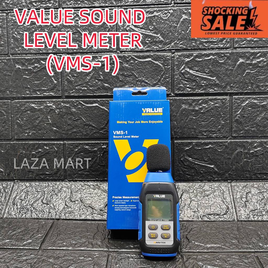 [VALUE] SOUND LEVEL METER (VMS-1) IN DECIBEL (dB) NAVTEK MEASURE NOISE ...