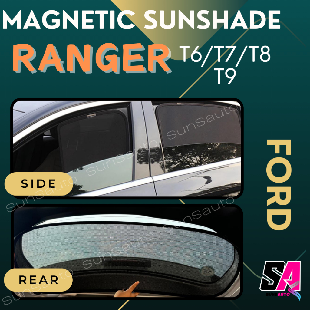 FORD Ranger T6 T7 T8 T9 Magnetic Sunshade Window Shade | Shopee Malaysia