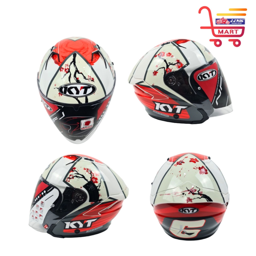 KYT HELMET NFJ WITHU MISANO SAKURA SUPER KIP BROC PARKES