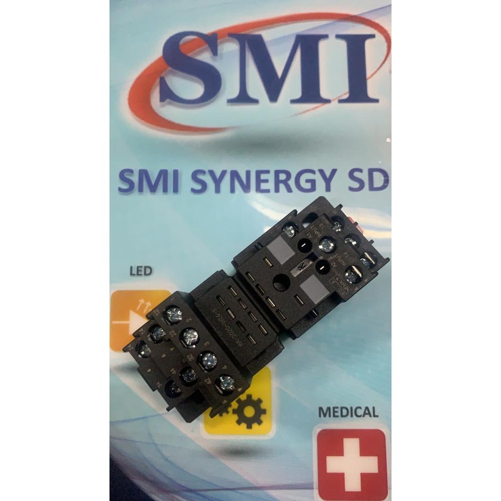 Schneider Electric 14 Pin Relay Socket, DIN Rail,250V for user with RXZ ...