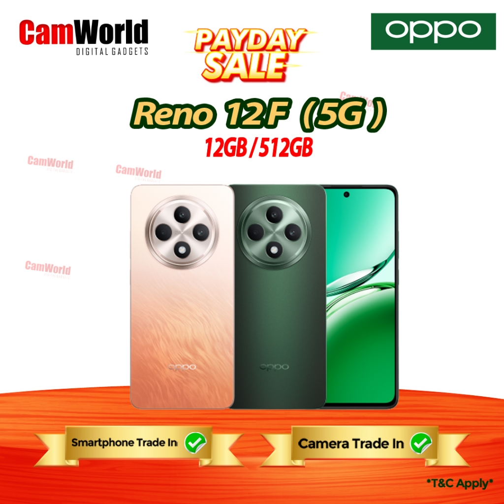 Oppo Reno 12F / Reno 12 F 5G ( 12GB/512GB ) Oppo Malaysia Warranty ...