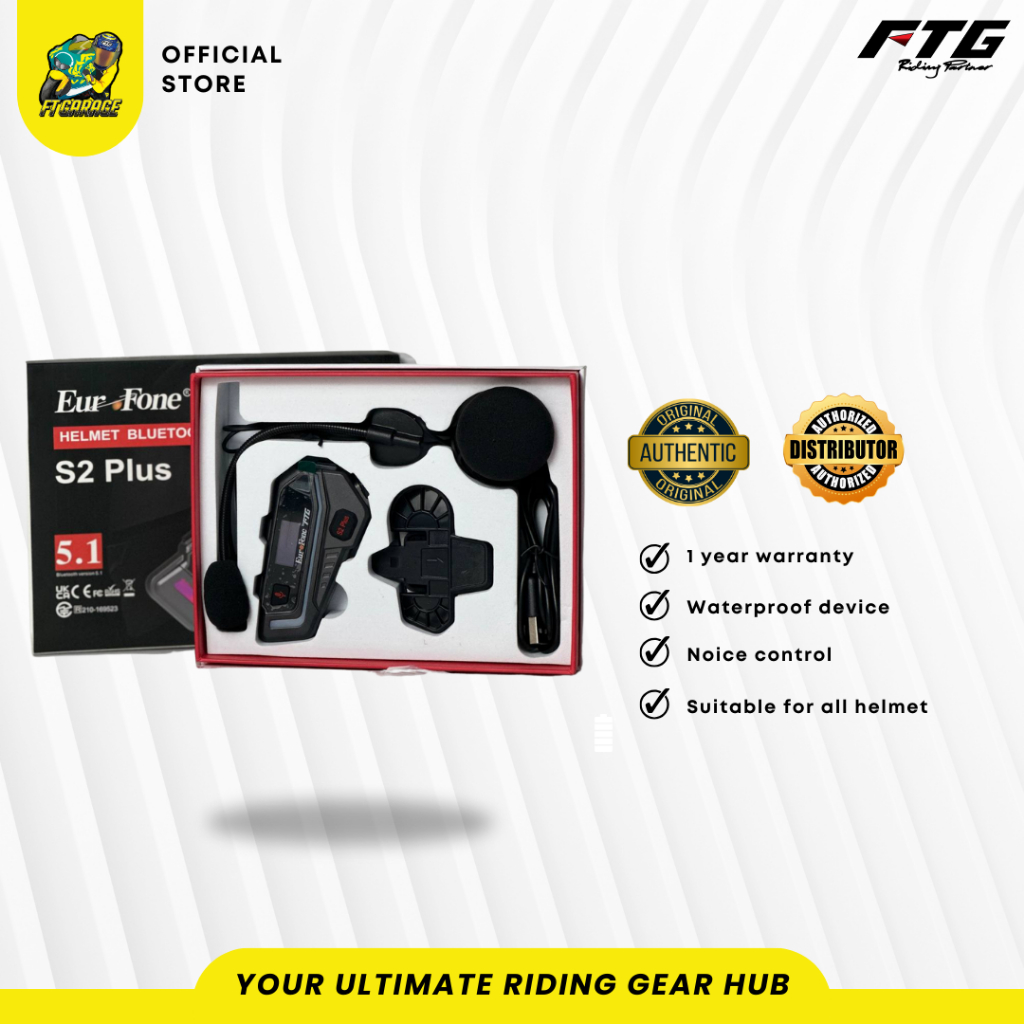 [READY STOCK] EUROFONE INTERCOM SET Waterproof Audio Walkie Voice ...