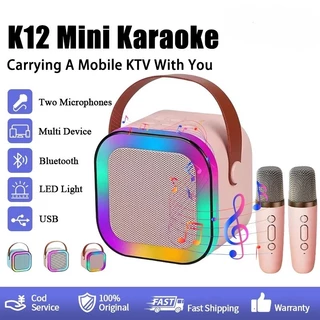 ATLAS K12 Wireless Karaoke Mini Portable Speaker Bluetooth dengan Mic Home Party Outdoor Karaoke Speaker