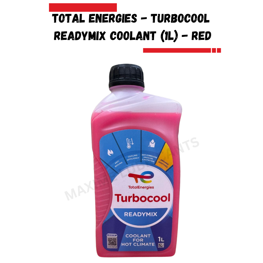 [NEW] TOTAL TURBOCOOL READYMIX COOLANT - RED (1L) | Shopee Malaysia