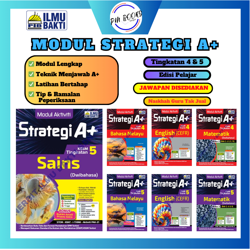 [PMBOOK] ILMU BAKTI Modul STRATEGI A+ SPM 2025 Buku Latihan Tingkatan 4 ...