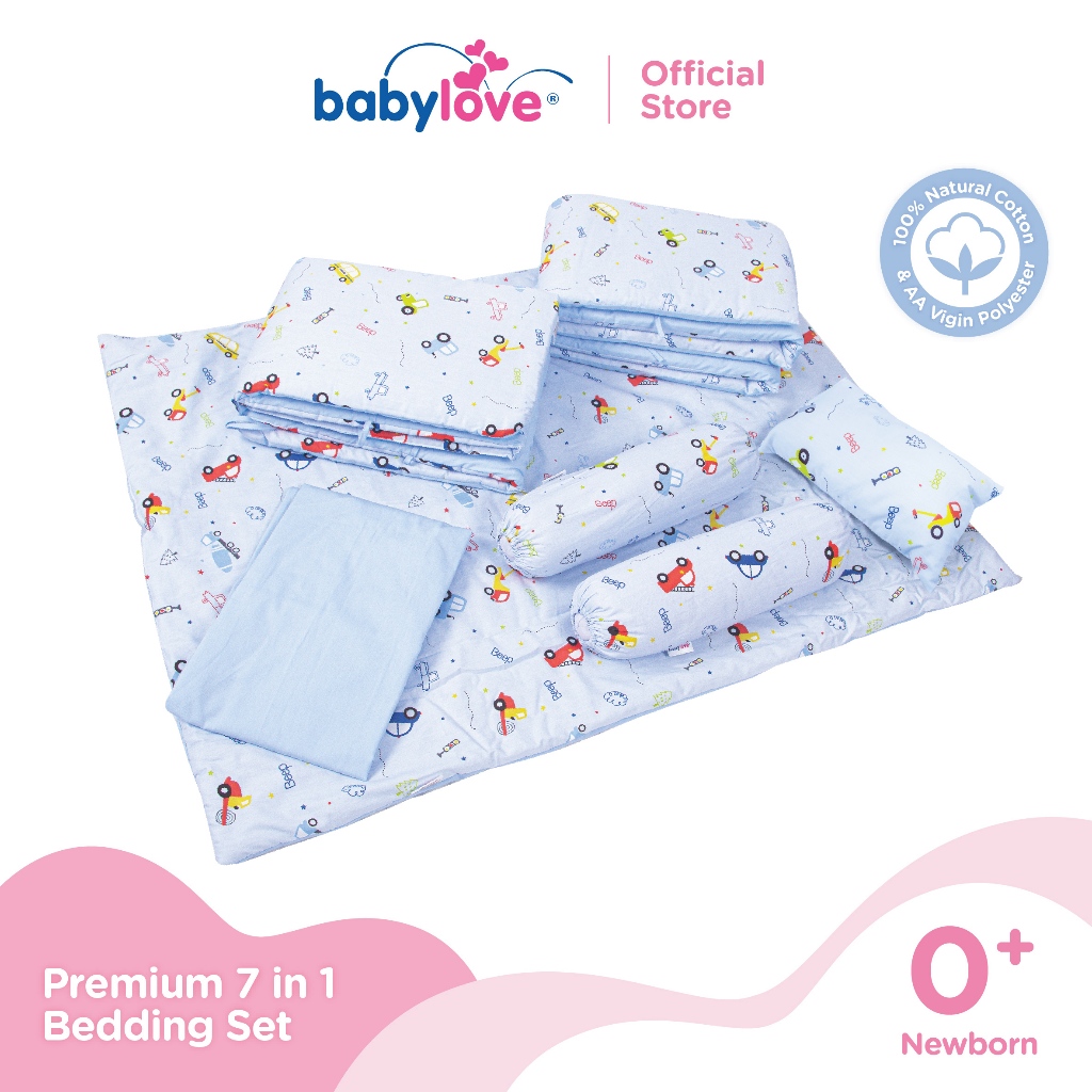 Babylove 7 dalam 1 Set Katil Bayi Premium | Set Tilam Lengkap | 7 in 1 ...