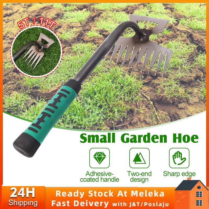 Handheld Weeding Garden Hoe Hollow Rake Cangkul Rumput Cangkul Tanah ...