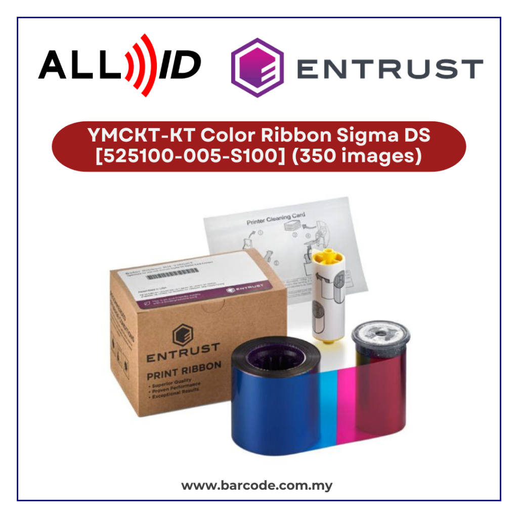 Entrust YMCKT-KT Color Ribbon Sigma DS [525100-005-S100] (350 images ...