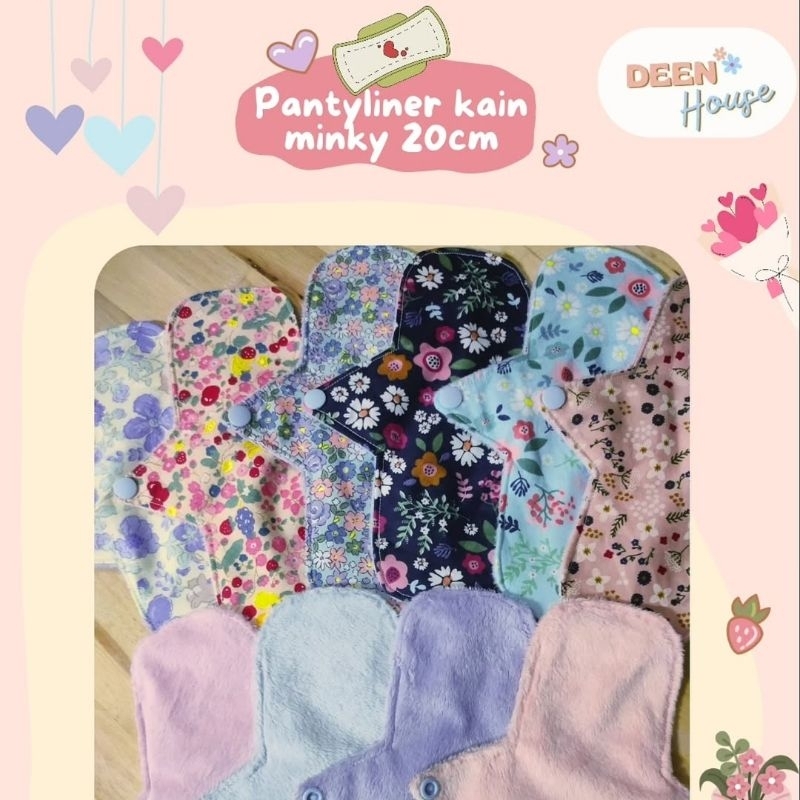 🔥HOT DEAL🔥 Pantyliner kain MINKY 20cm | reusable pantyliner ...