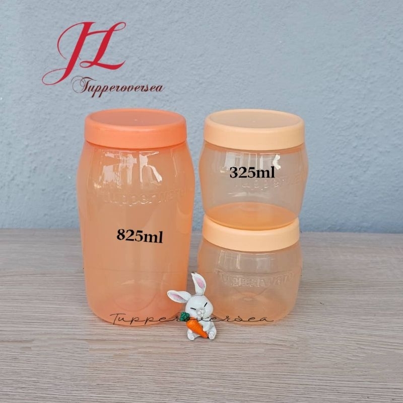 Tupperware Universal Jar 325ml / 825ml (1 PC / 2 PCS / 3 PCS) - Peach ...
