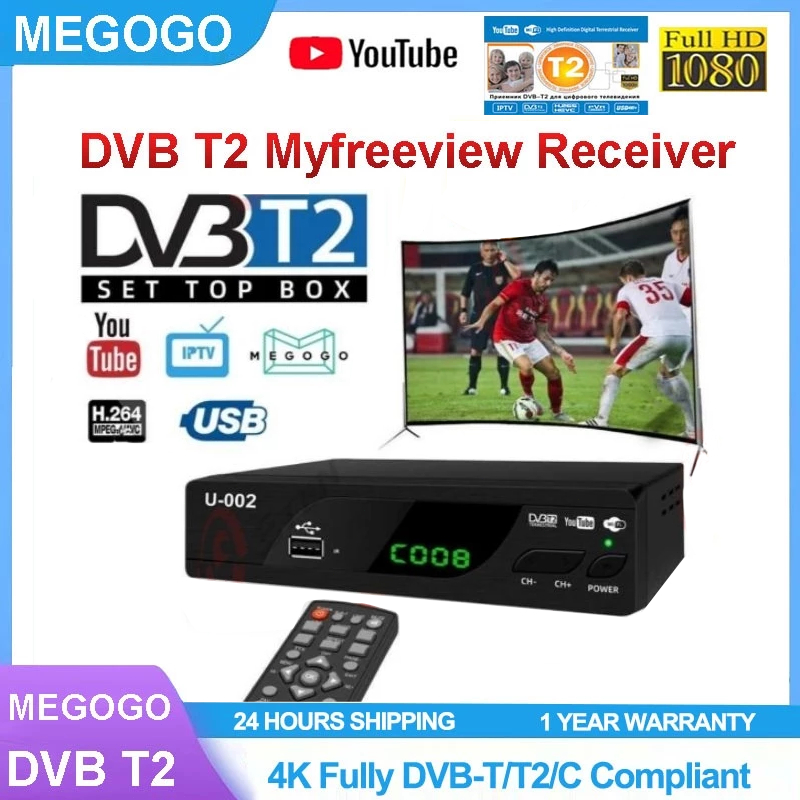 【Fast Shipping】Kecil Dan Ringan MYTV Decoder Megogo DVB T2 Digital ...