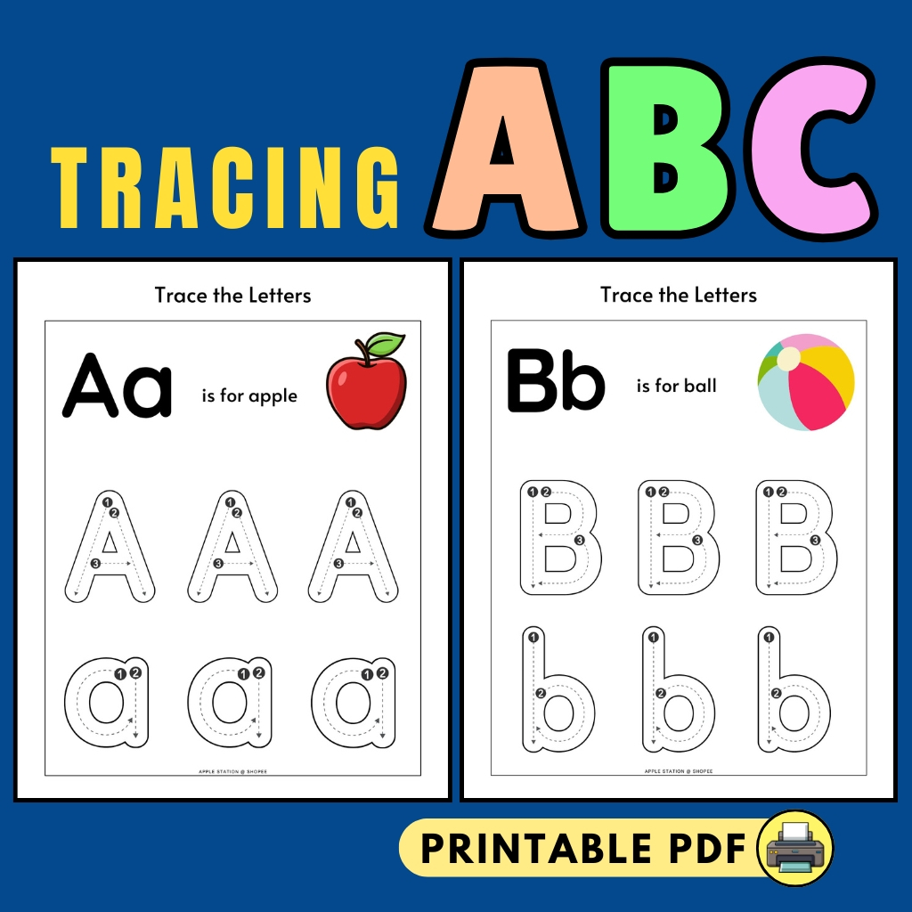 [PDF] Alphabet Letter Tracing ABC Worksheet for Preschool and ...