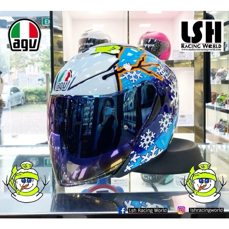 agv k5 blue visor Keenso Helmet Lens ,Full Face Motorcycle Helmet Visor Lens Replacement Fit for K3SV (Blue) : Automotive Only suitable for helmet sizes XS Visor Agv K5 Max Vision