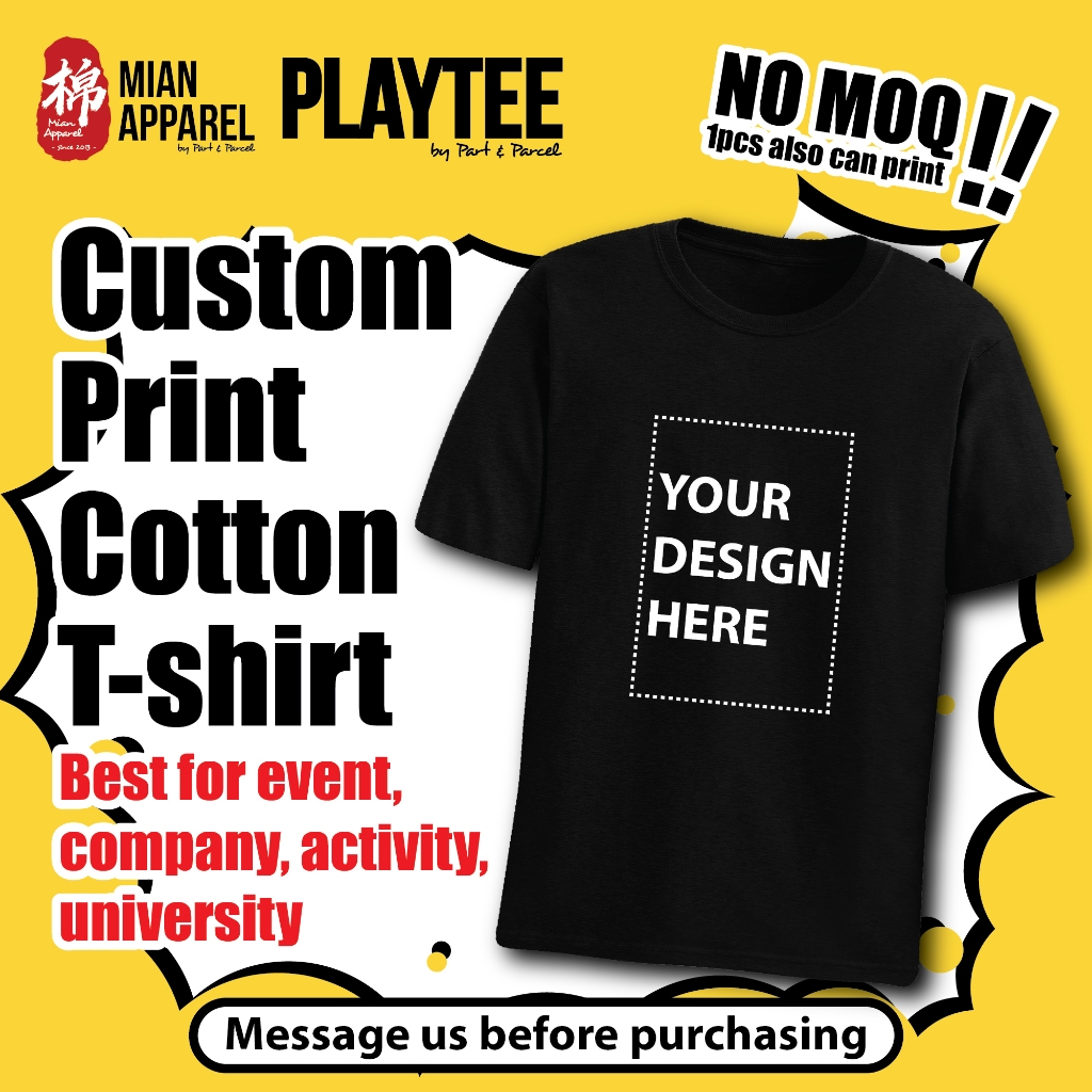 Cetak Baju Tempahan Khas Rekaan Khas Custom Made Tshirt Printing Design ...