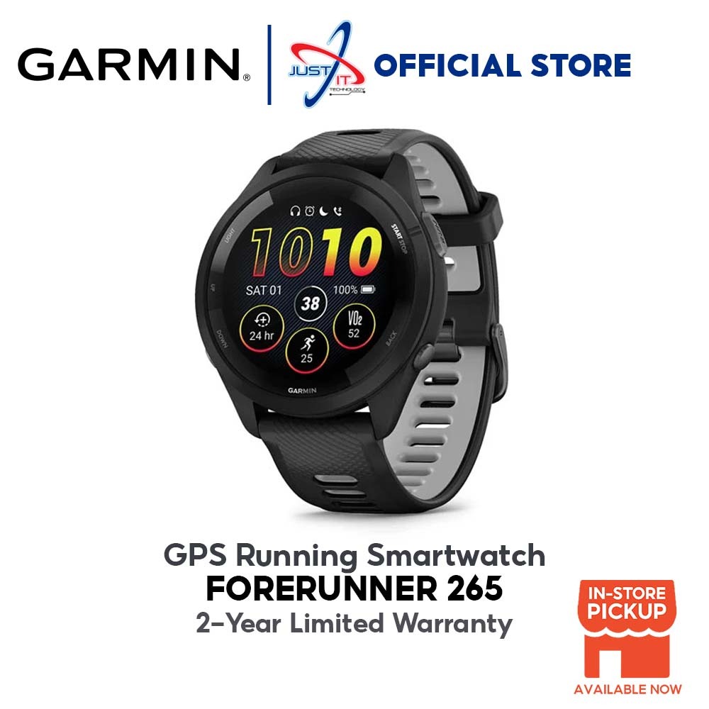 GARMIN FORERUNNER 265 / FORERUNNER 265 MUSIC GPS RUNNING SMARTWATCH ...