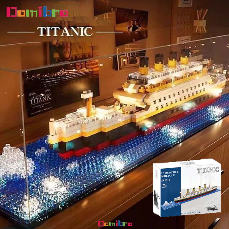 1878Pcs Titanic 56cm Ship Model Building Blocks Classic Large Ship ...