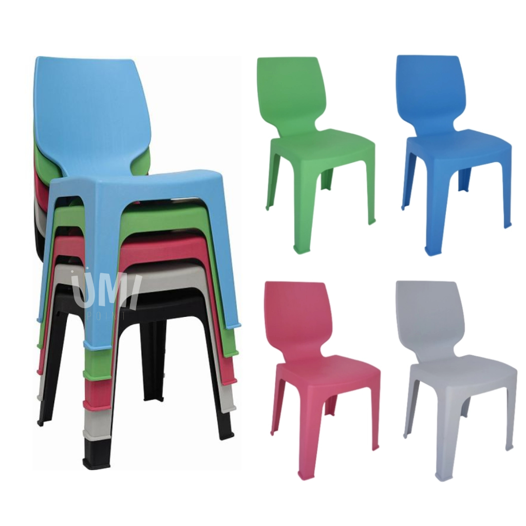 🇲🇾 OPTIMUS Premium Strong Plastic PVC Chair Waterproof Restaurant Study