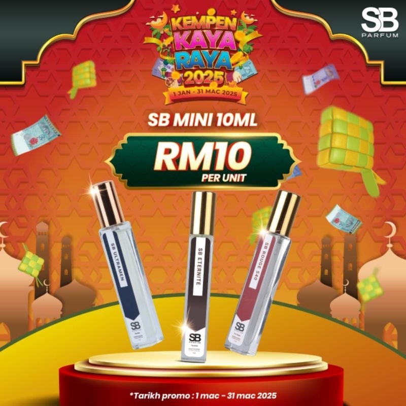 PROMO RAYA PARFUM MINI 10ML SUGAR BOMB | Shopee Malaysia