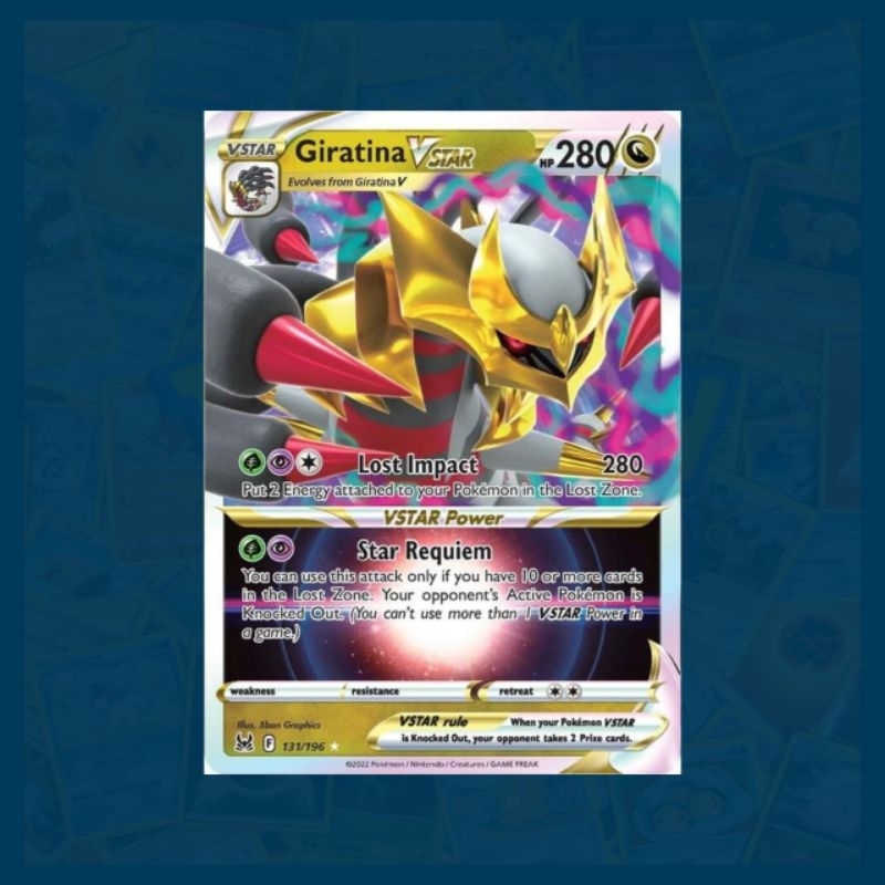 pokemon tcg lost origin 131 196 giratina vstar card Pokmon TCG Lost Origin Giratina VSTAR 131/196 (Pristine Condition)