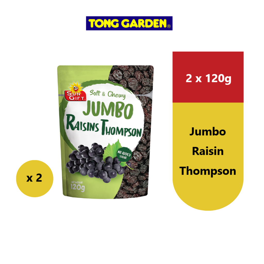SUNGIFT Jumbo Thompson Raisins 120g x 2 packets | Shopee Malaysia