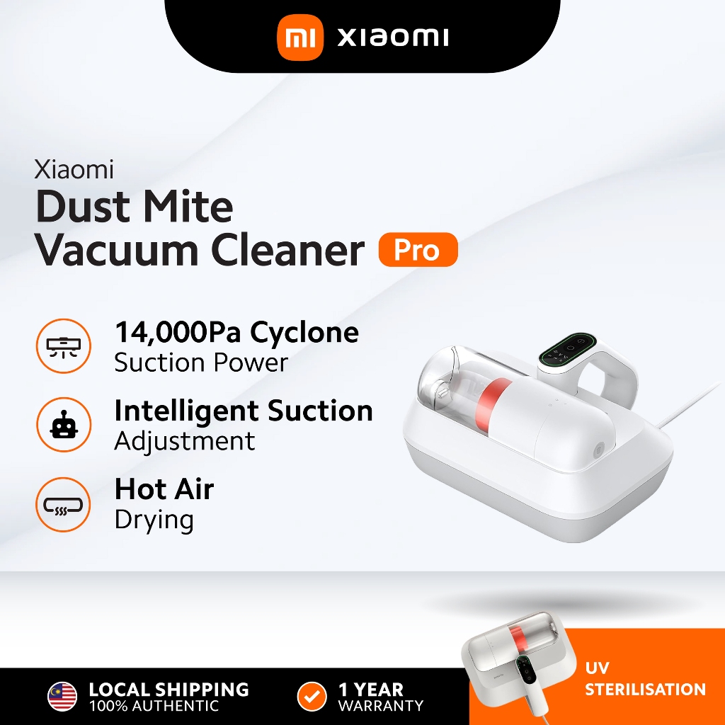 Xiaomi Dust Mite Vacuum Cleaner Pro | 14,000Pa Suction | LED Smart ...