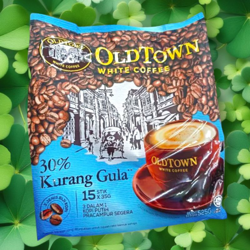Old Town 3 in 1 White Coffee Less Sugar 30% (35g X 15 sticks) | Shopee ...