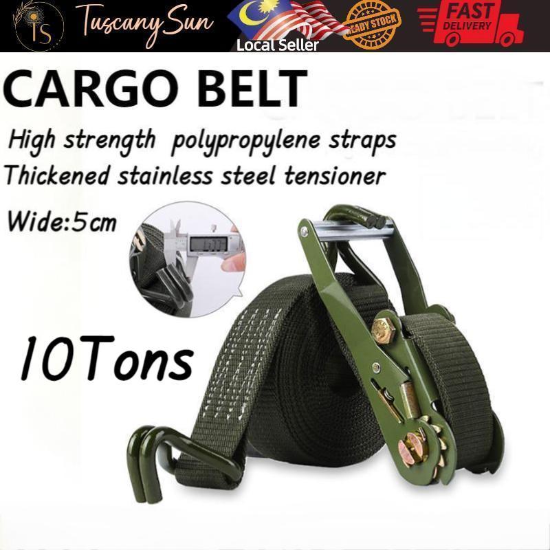 10T Buckle Tie-Down Cargo Straps With Metal Buckle Rope Strong Ratchet ...