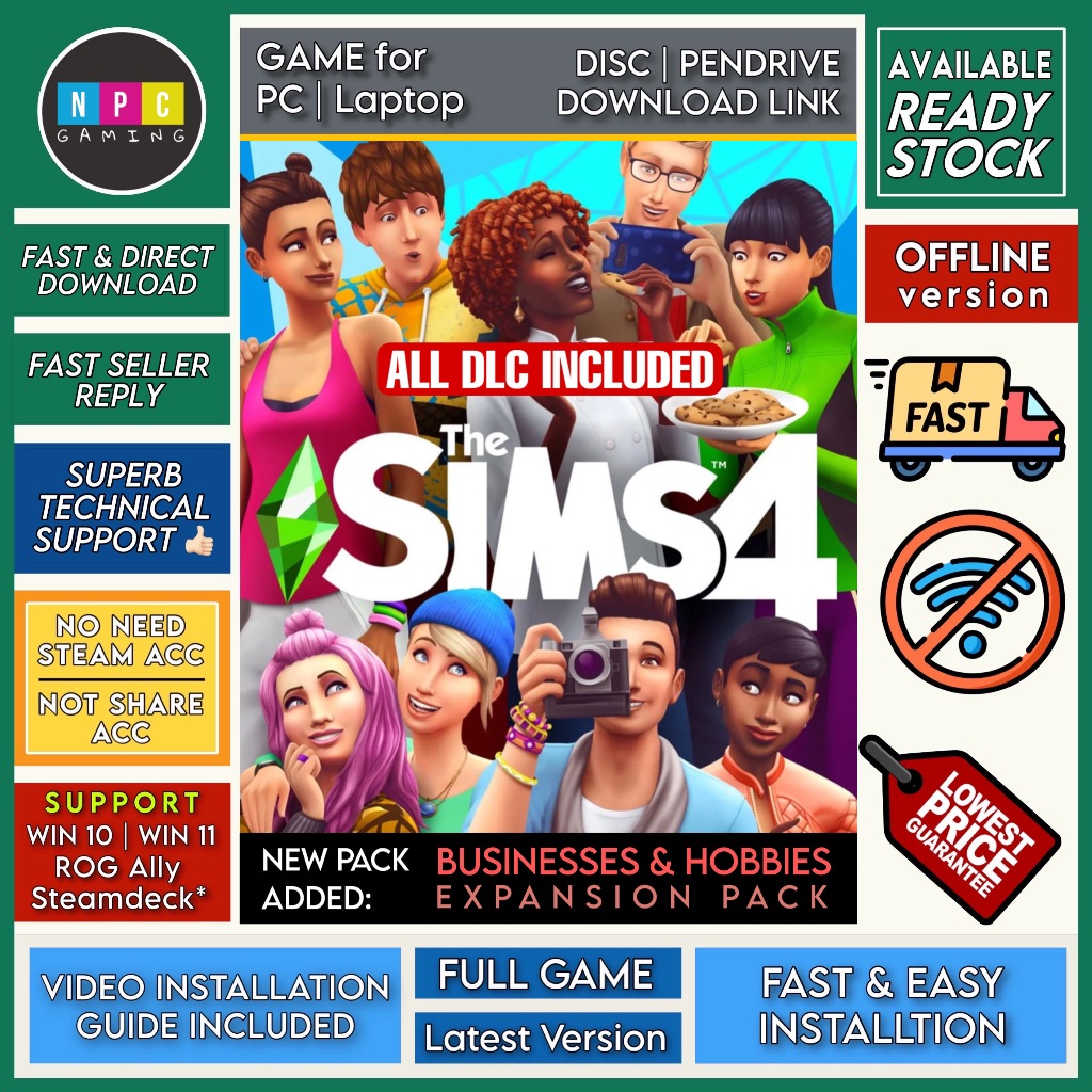 🔥【PC】The Sims 4 Deluxe Edition (v1.113.291 + All DLC Unlocked) - Full ...