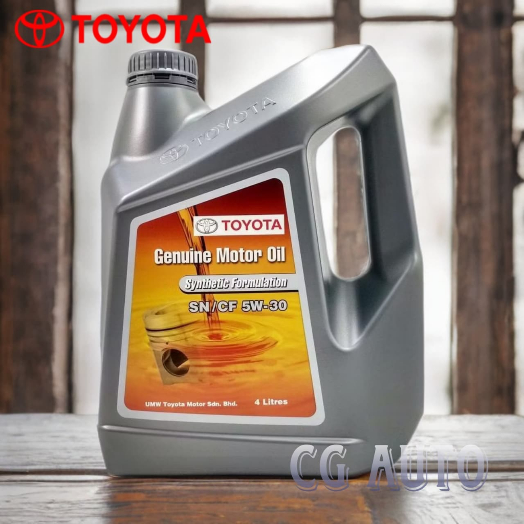 Toyota 5W30 SN/CF Semi Synthetic Engine Oil (4 Liter) Yaris, Camry ...