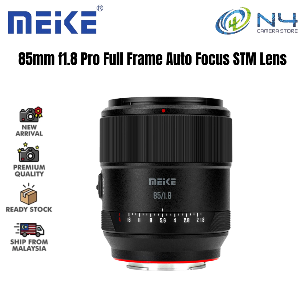 Meike 85mm F1.8 Pro Full Frame STM Auto Focus Medium Fiji