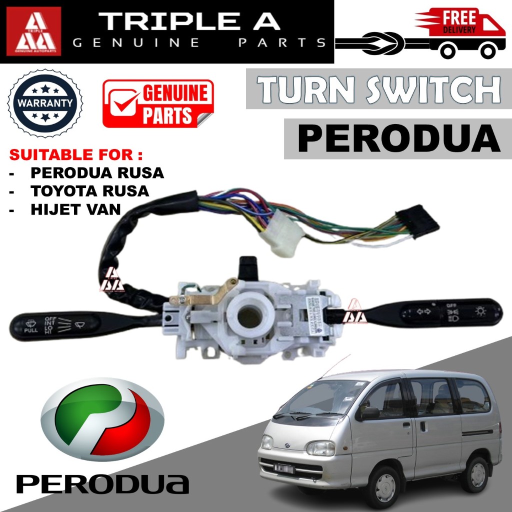 PERODUA RUSA / HIJET VAN S89 / TOYOTA RUSA Turn Switch Signal Head Lamp ...