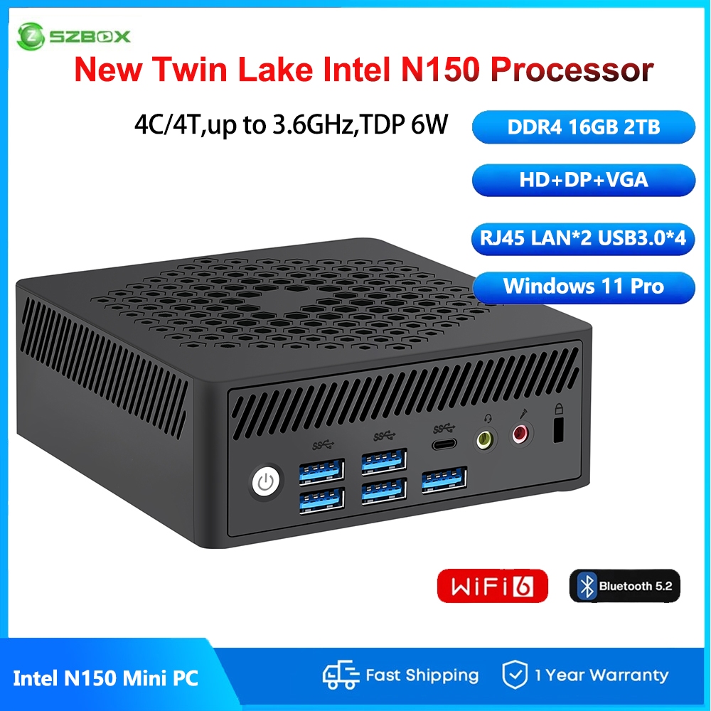 INTEL CORE I7-10510U Windows 11 Pro NUC 16/32/64GB RAM 512GB/1/2TB NVMe