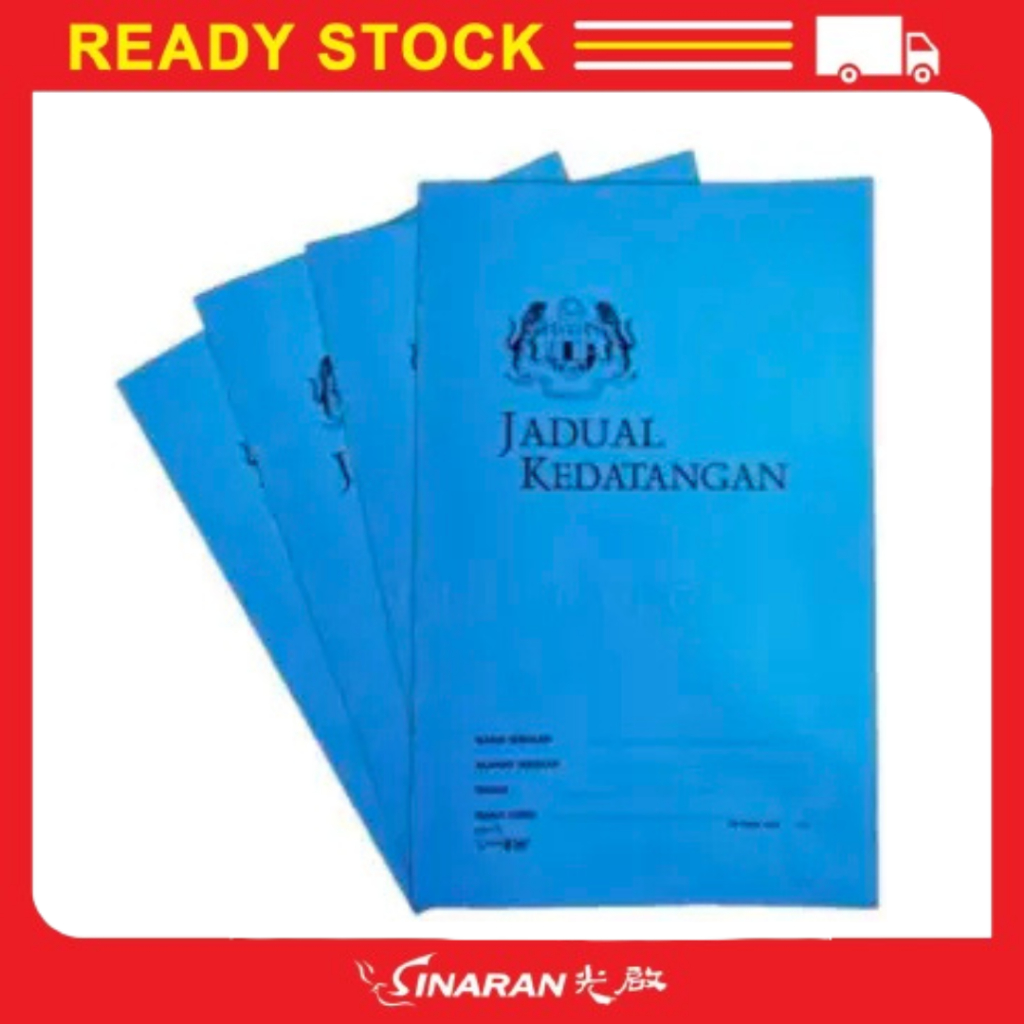 BUKU KEDATANGAN / ATTENDANCE BOOK / BUKU REKOD KEHADIRAN BLUE COVER AND ...