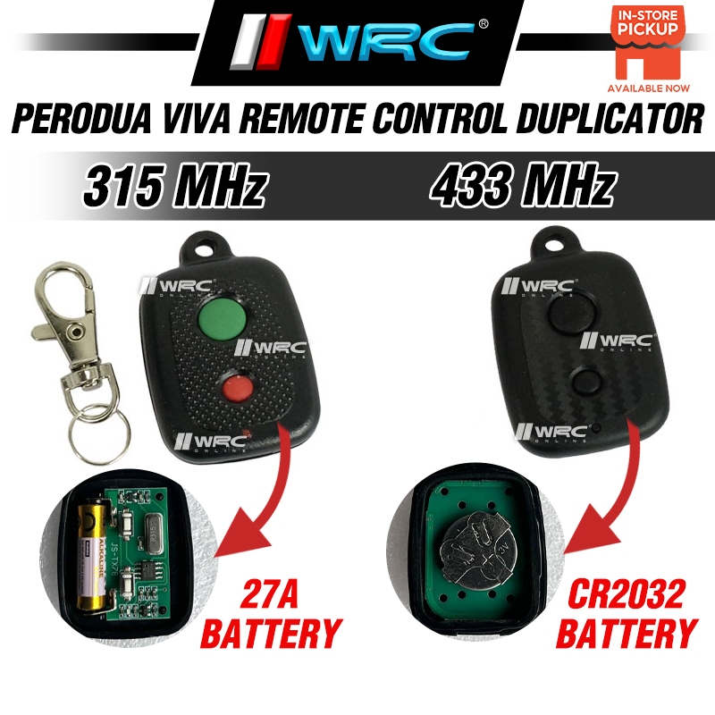 Perodua Viva 315mhz / 433mhz Remote Control Duplicator | Shopee Malaysia