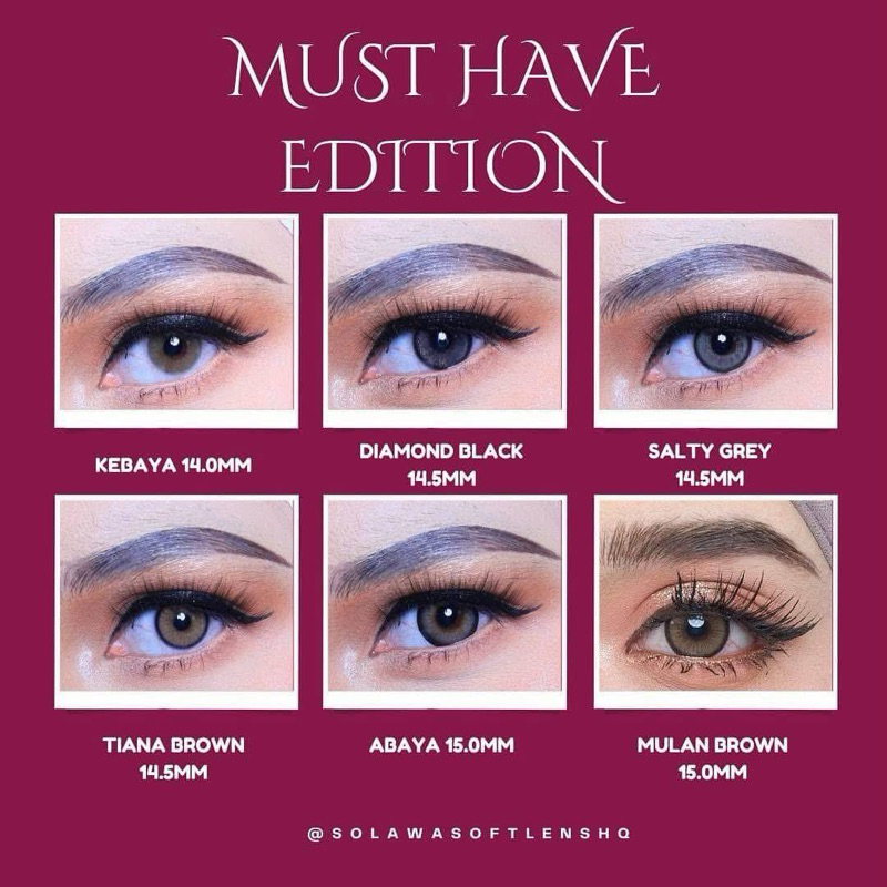 SOLAWA MUST HAVE EDITION SOFT LENS | Shopee Malaysia