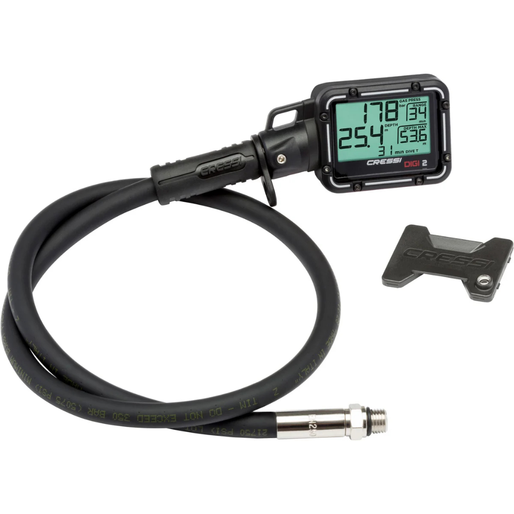 CRESSI Tauchkonsole PD2 Pressure+Depth - Manometer & Tiefenmesser Für Taucher, Schwarz