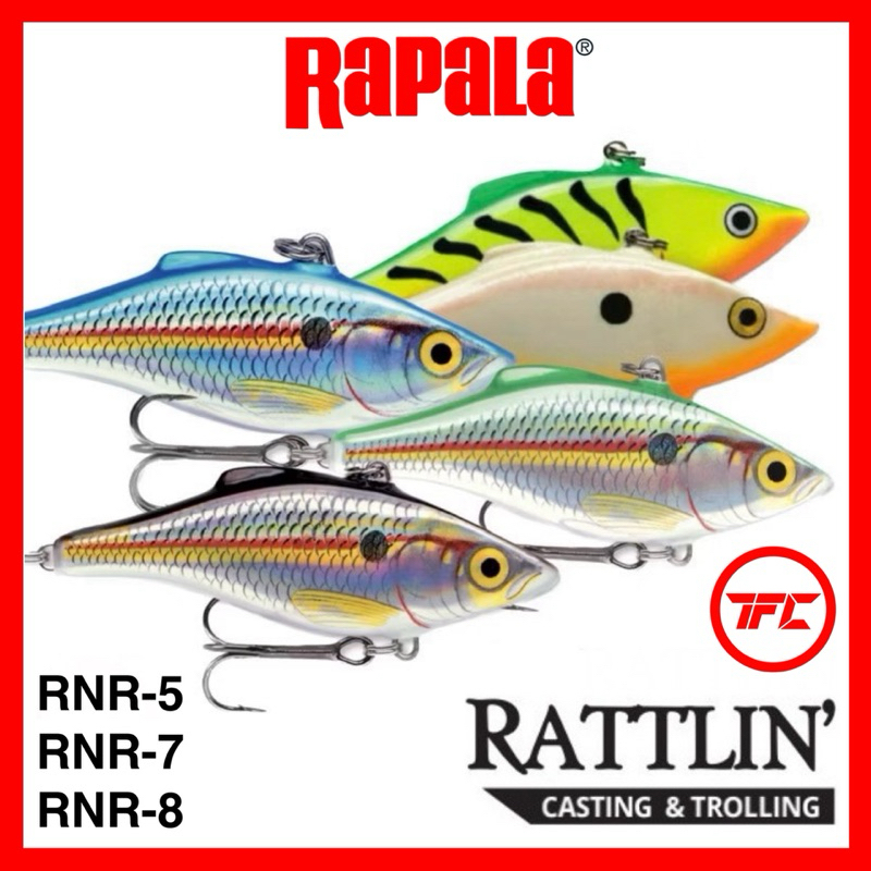 Rapala Rattlin 05 Fishing Lures - Lipless Crankbait With Built-in Rattle
