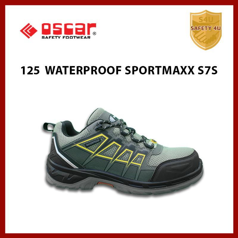 🚀 NEW OSCAR SAFETY SHOE 125 KHAKI – WATERPROOF, DURABLE SPORTY