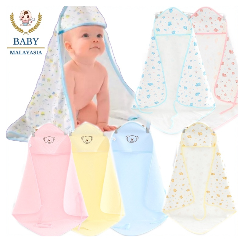 Newborn Baby Wrapper Soft Cotton Hooded Receiving Swaddle Baby Wrap ...
