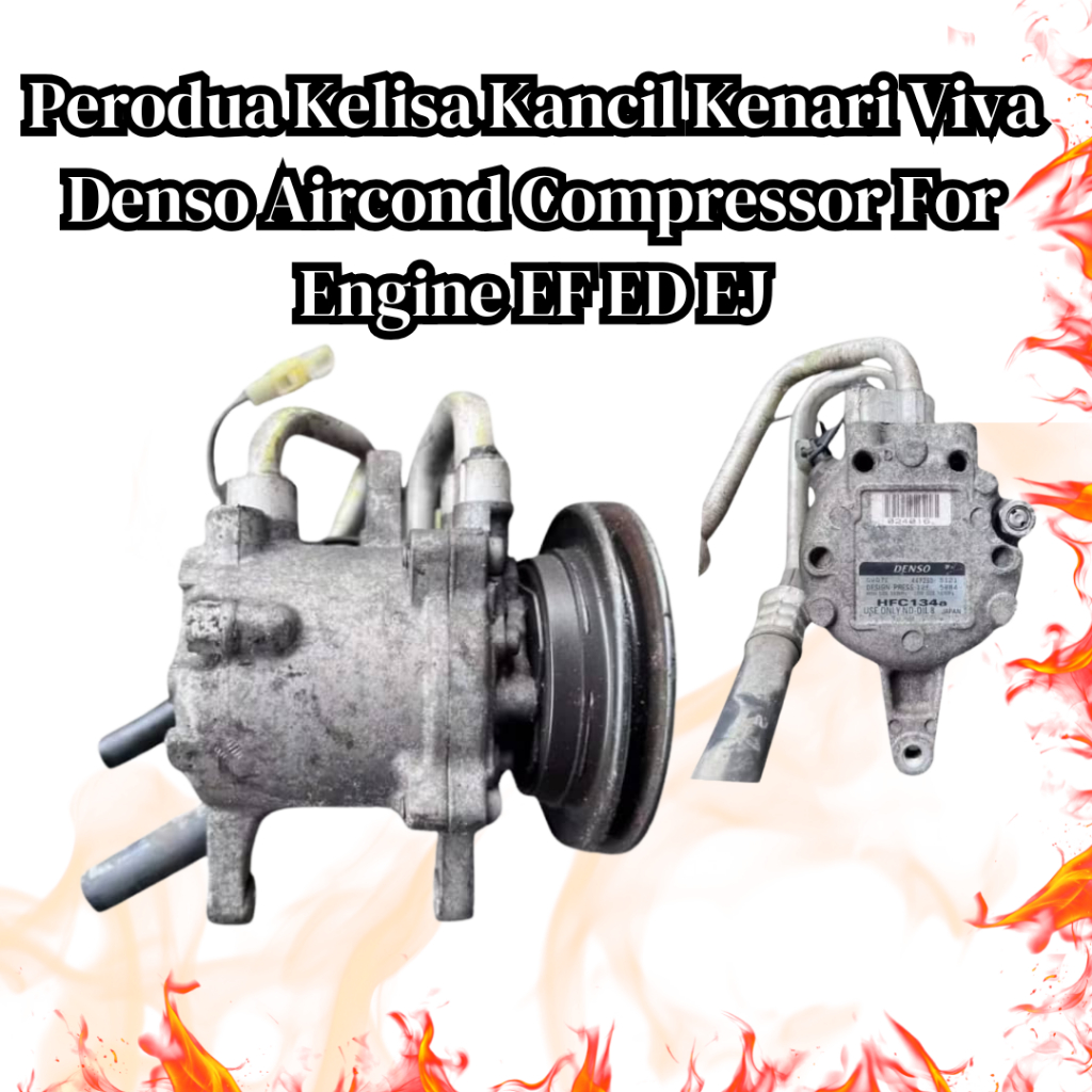 Perodua Kelisa Kancil Kenari Viva Denso Aircond Compressor For Engine ...