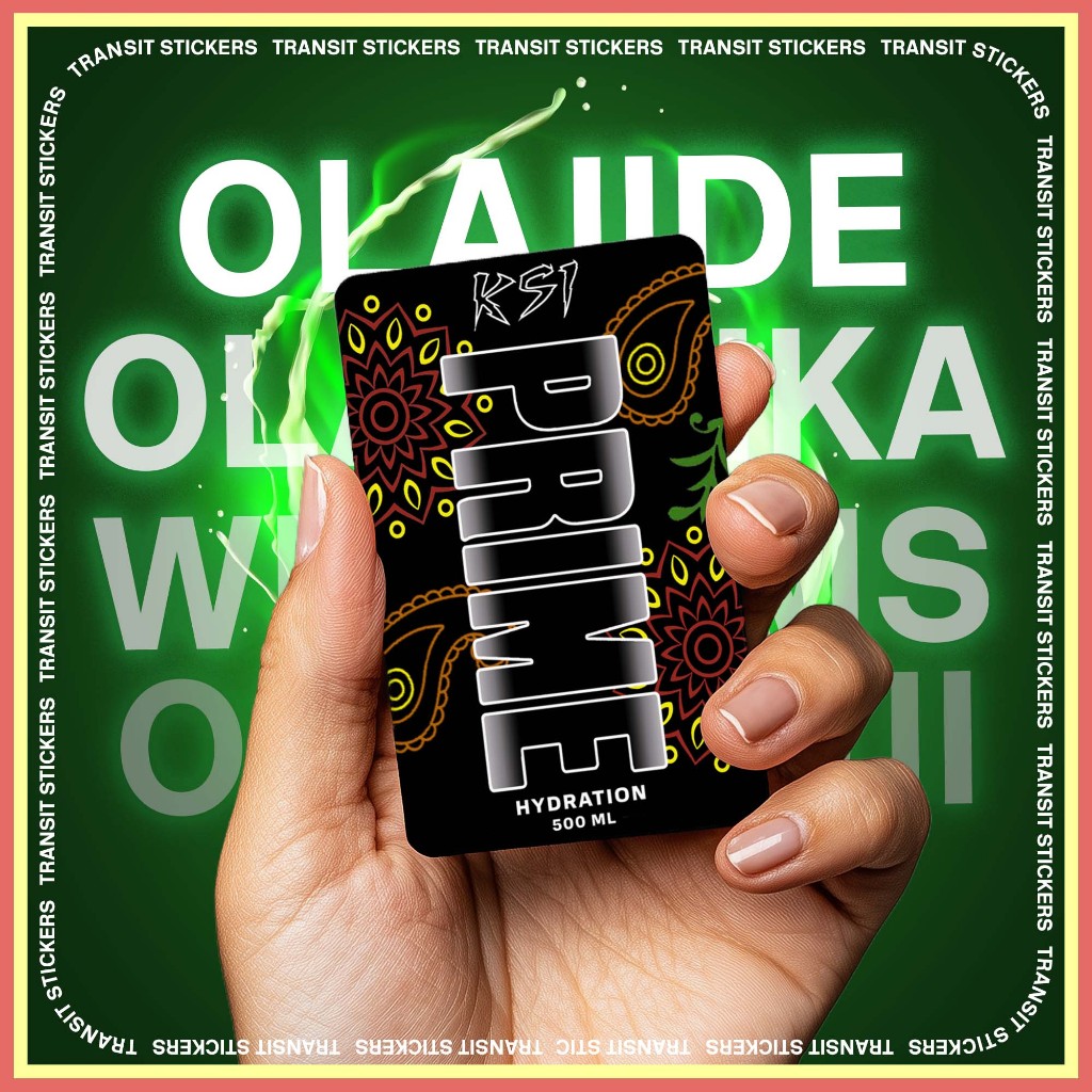 KSI JJ PRIME Fan Art | Custom Touch 'n Go MyRapid Card Sticker ...