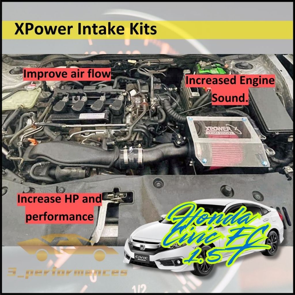 Honda Civic FC 16+ 1.5T XPower Intake Kits Open Pod Intake System Air ...