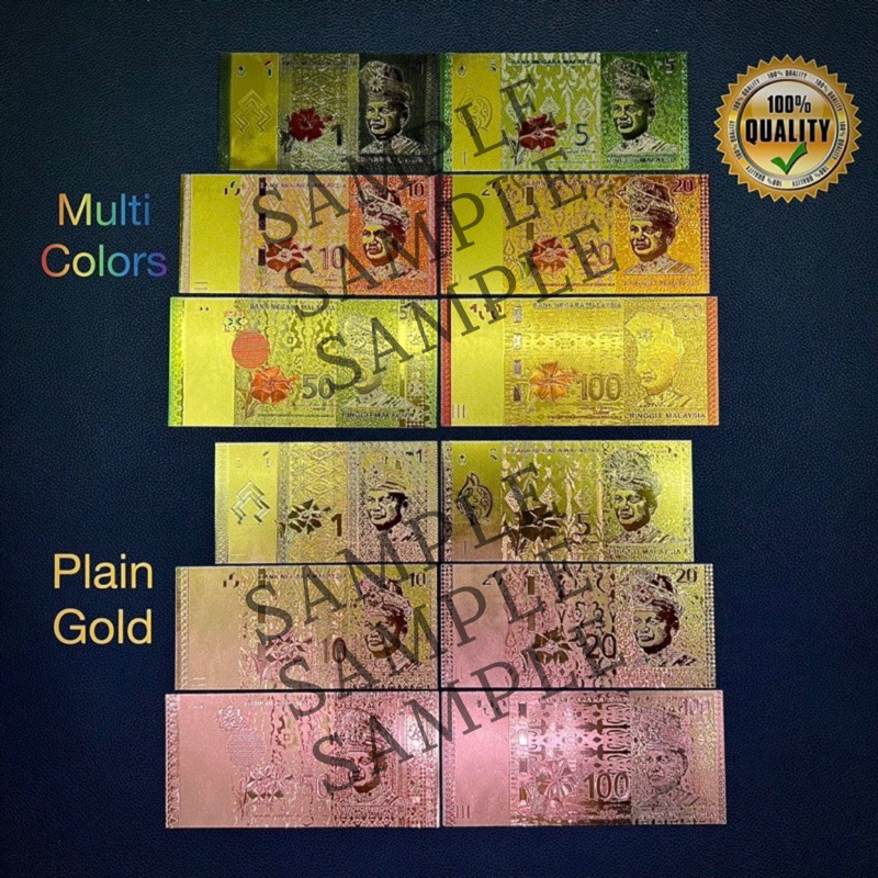 Duit Raya Foil Multicolor/Gold RM Duit Raya Gift Hadiah Hari Raya New ...