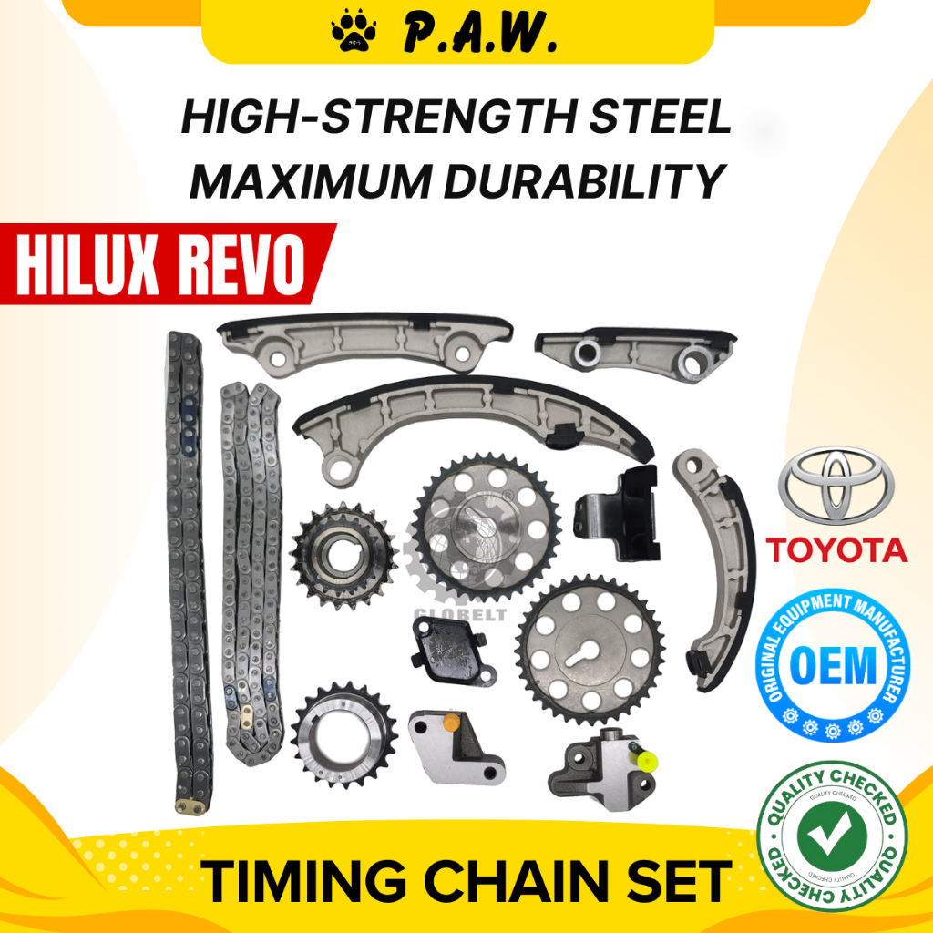 Toyota Hilux Revo GUN125 2.4 Gun126 2.8 1GDFTV 2GDFTV Chain GloBelt ...