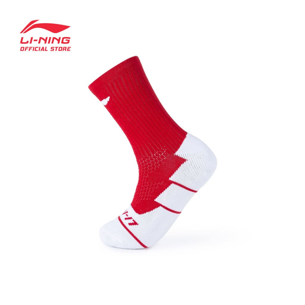 LI-NING BADMINTON MID CUT SOCKS - AWLR232 | Shopee Malaysia