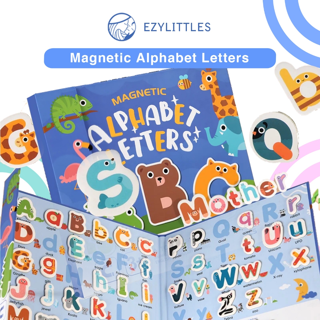 EZYLITTLES Magnetic Alphabet Letters Pairing Puzzle Busy Quiet Book ...