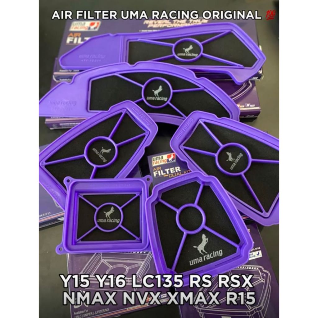 ORIGINAL AIR FILTER UMA RACING FOR RS150 / LC135 / NVX / NMAX / R15 ...