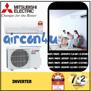 MITSUBISHI MR SLIM [JS Series] R32 Inverter Air-Conditioner (1.0HP/1 ...