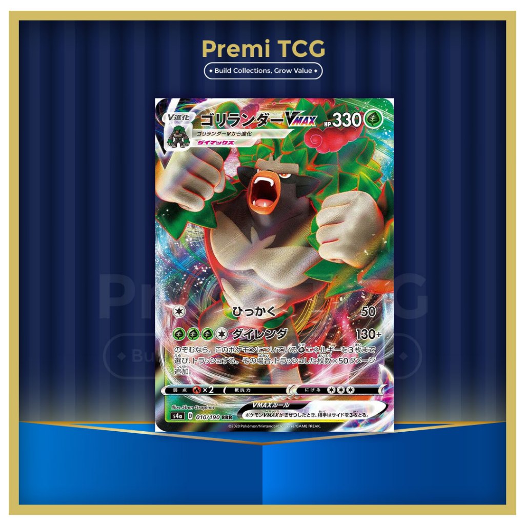 Pokemon: RILLABOOM VMAX 018/192 - Full Art [Rebel Clash] | Shopee Malaysia