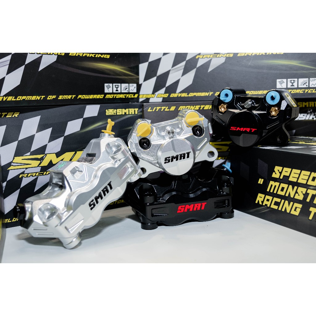 NEW SMRT CALIPER 4POT FRONT & 2POT REAR CALIPER SMRT BRAKE PUMP STYLEMA ...